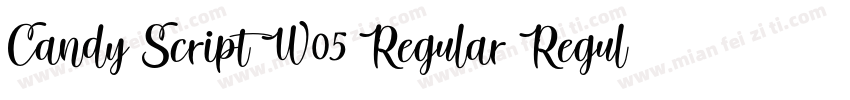 Candy Script W05 Regular Regular字体转换